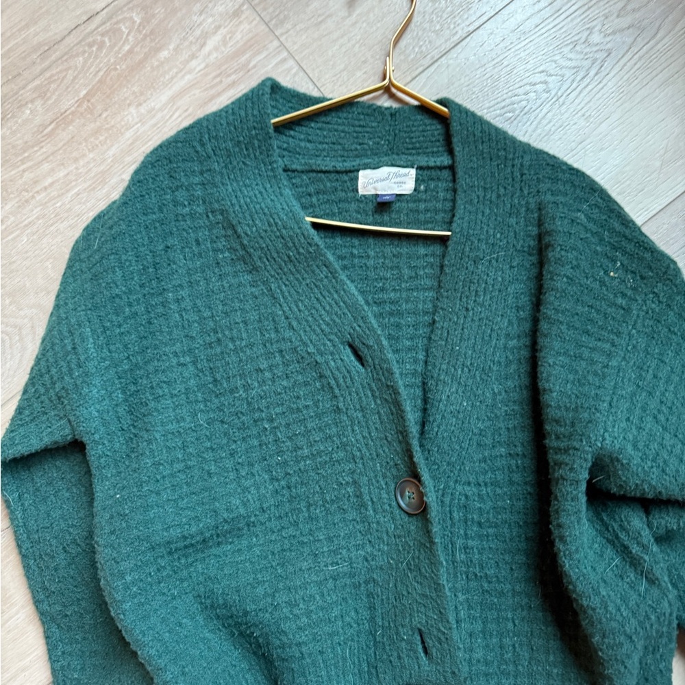 Emerald Green Cardigan Sweater